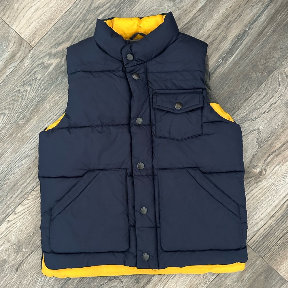 Baby gap kids navy blue puffer vest boys size 5 5t